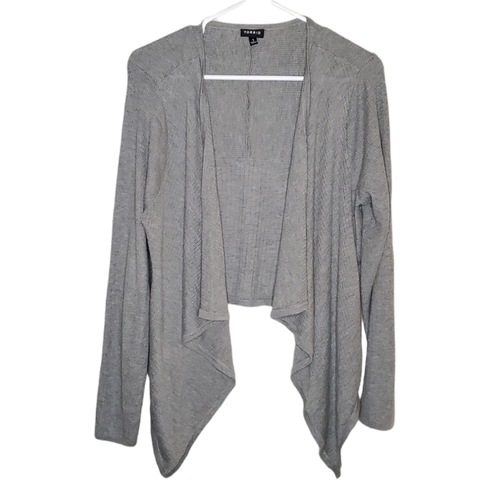 TORRID Waterfall Open Front Wrap Cardigan